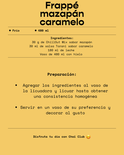 Frappé mazapán caramelo