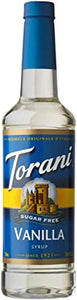 Jarabe De Vainilla Original Italia Torani Sugar Free Syrup - Chai ClubtornaiToraniChai Club