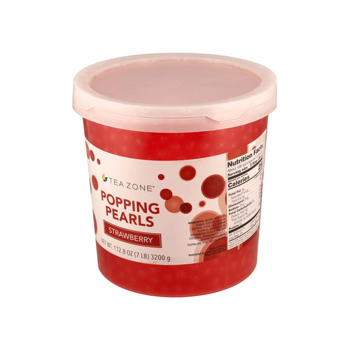 TEA ZONE PERLAS EXPLOSIVAS SABOR FRESA BOTE 3.2 kg - Chai Clubtea zoneChai ClubChai Club